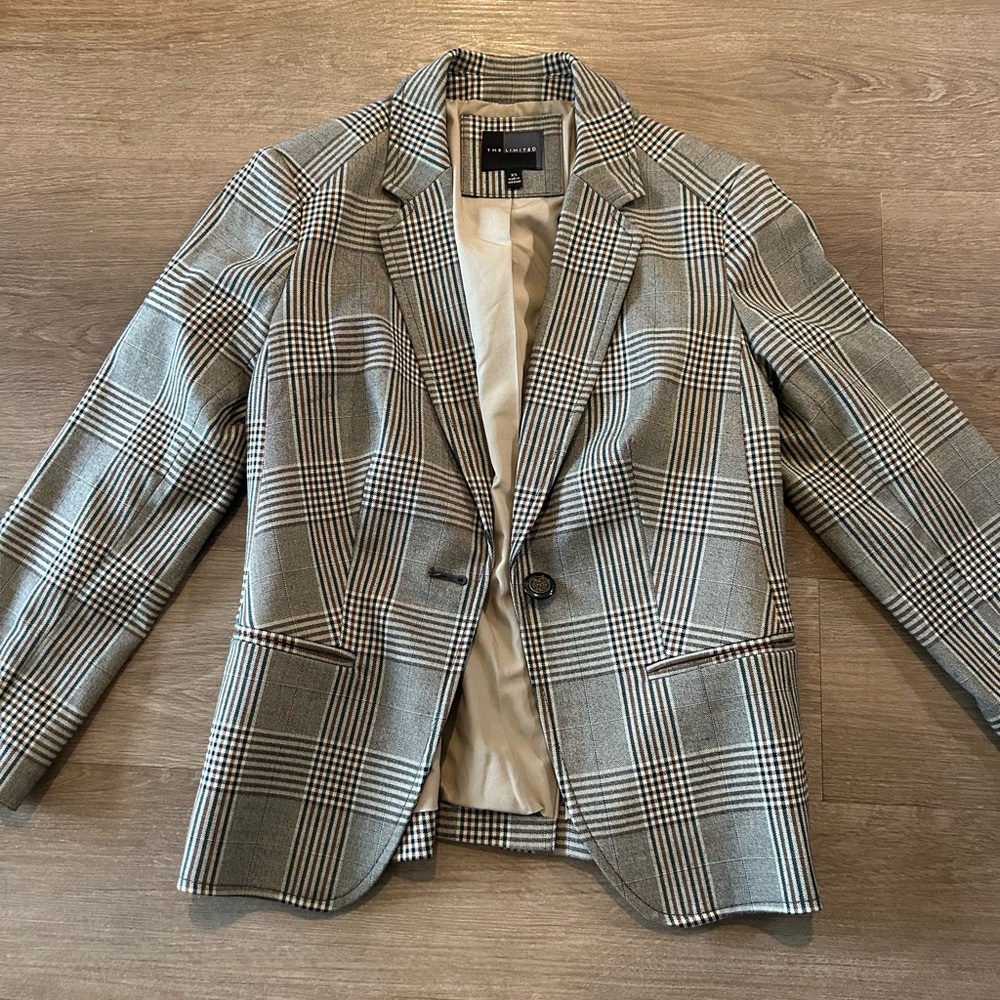 The Limited Checkered Blazer